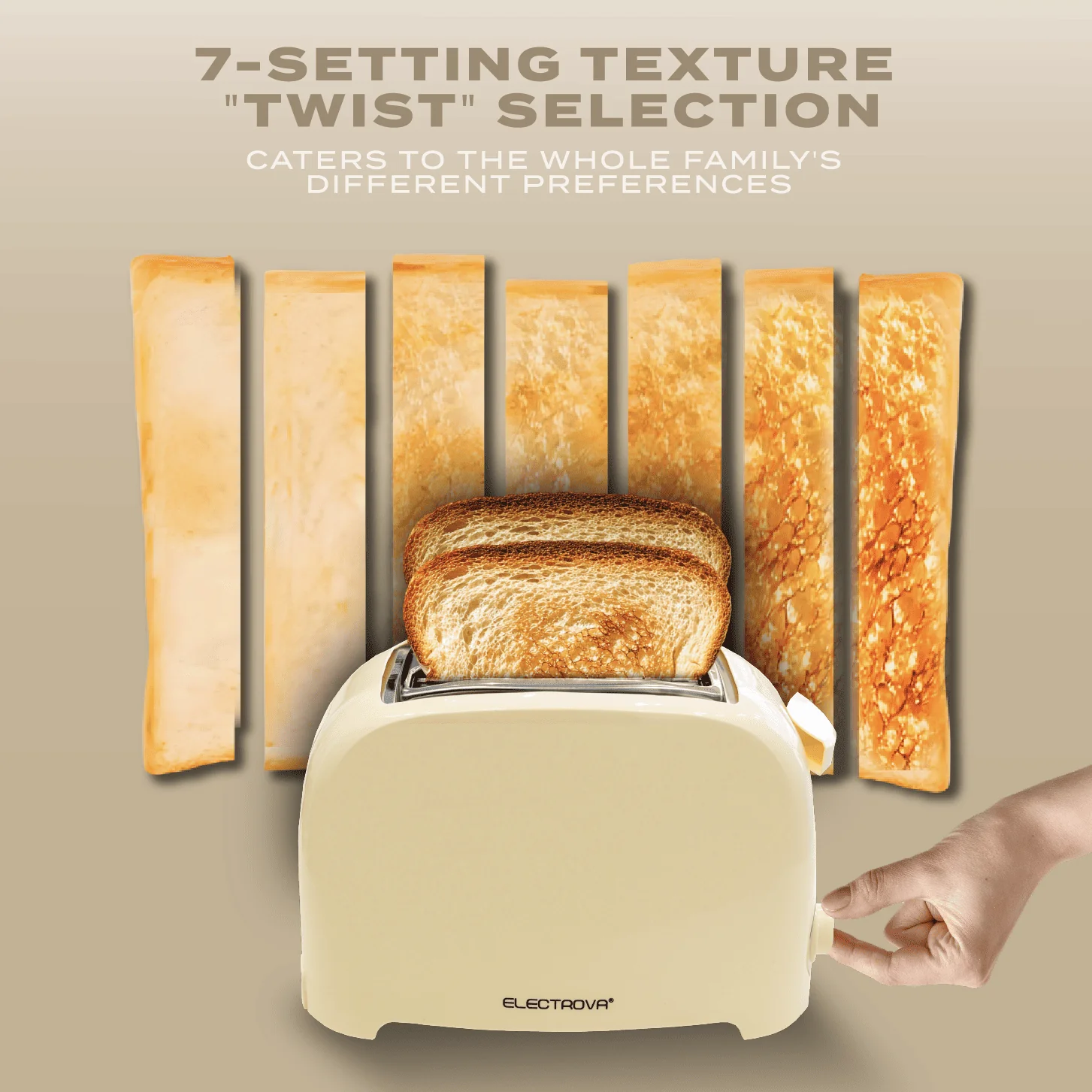 Electrova 2 Slice Toaster Classic Toast Series - Image 4