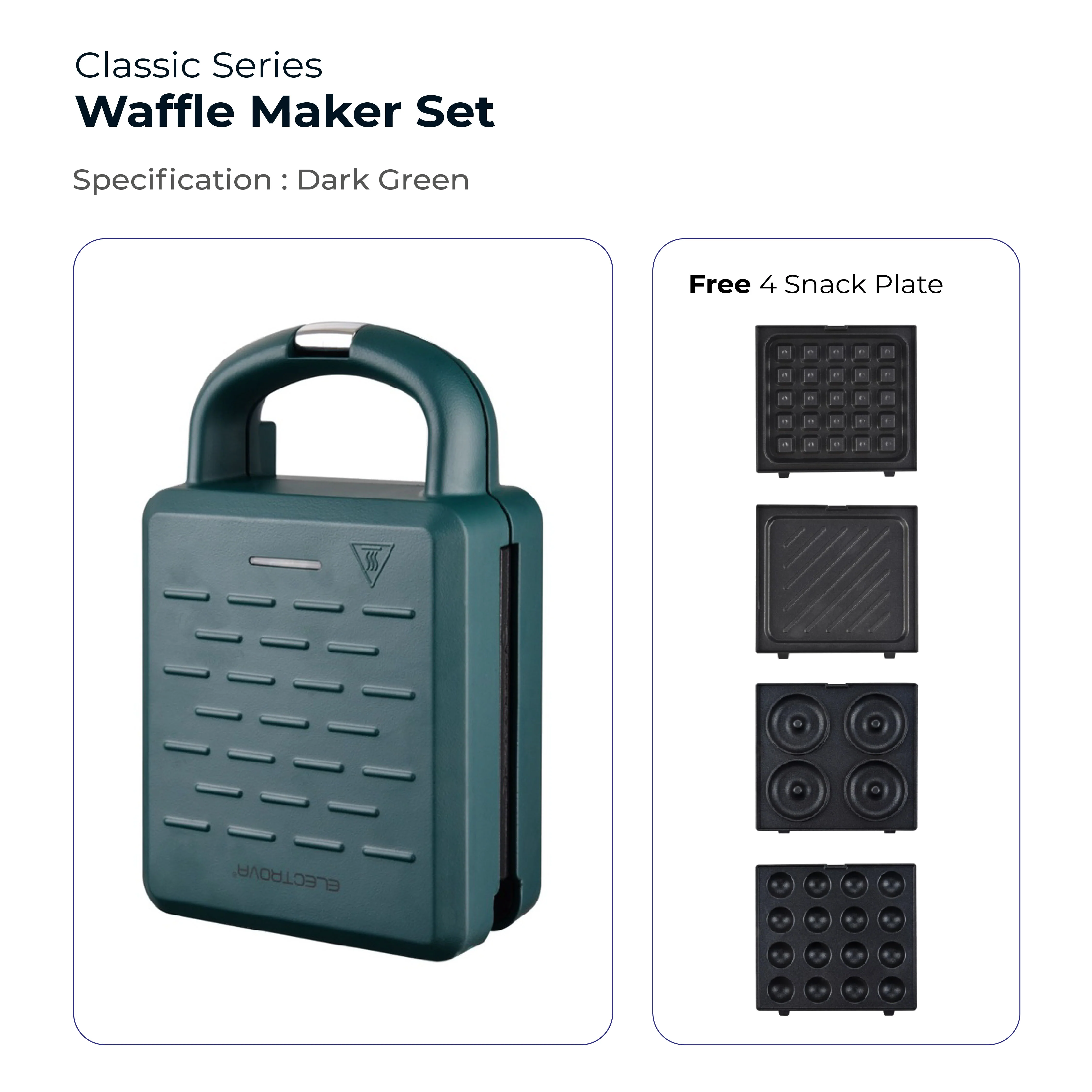 Electrova Classic Series 4 in 1 Sandwich and Waffle Maker - Image 11