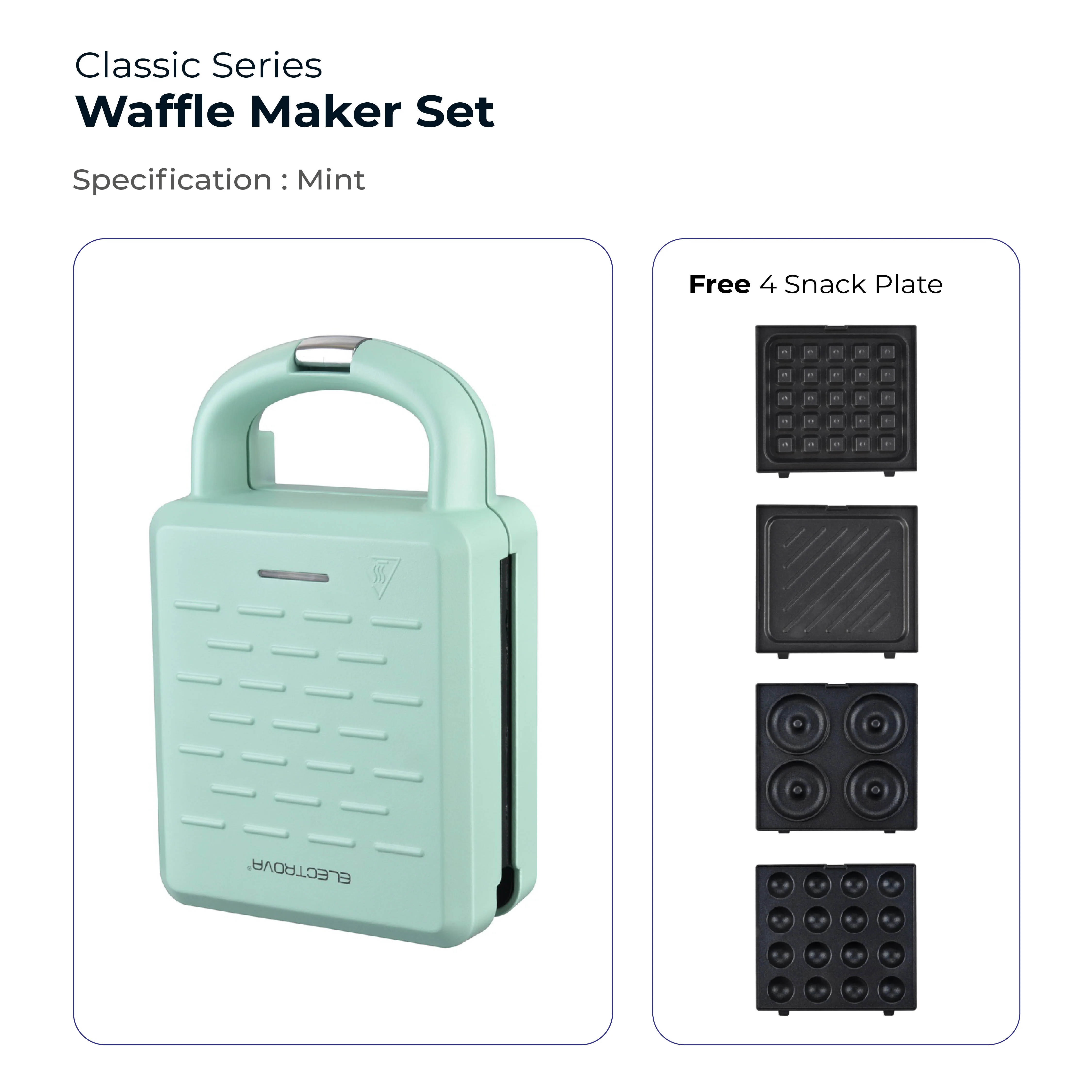 Electrova Classic Series 4 in 1 Sandwich and Waffle Maker - Image 13