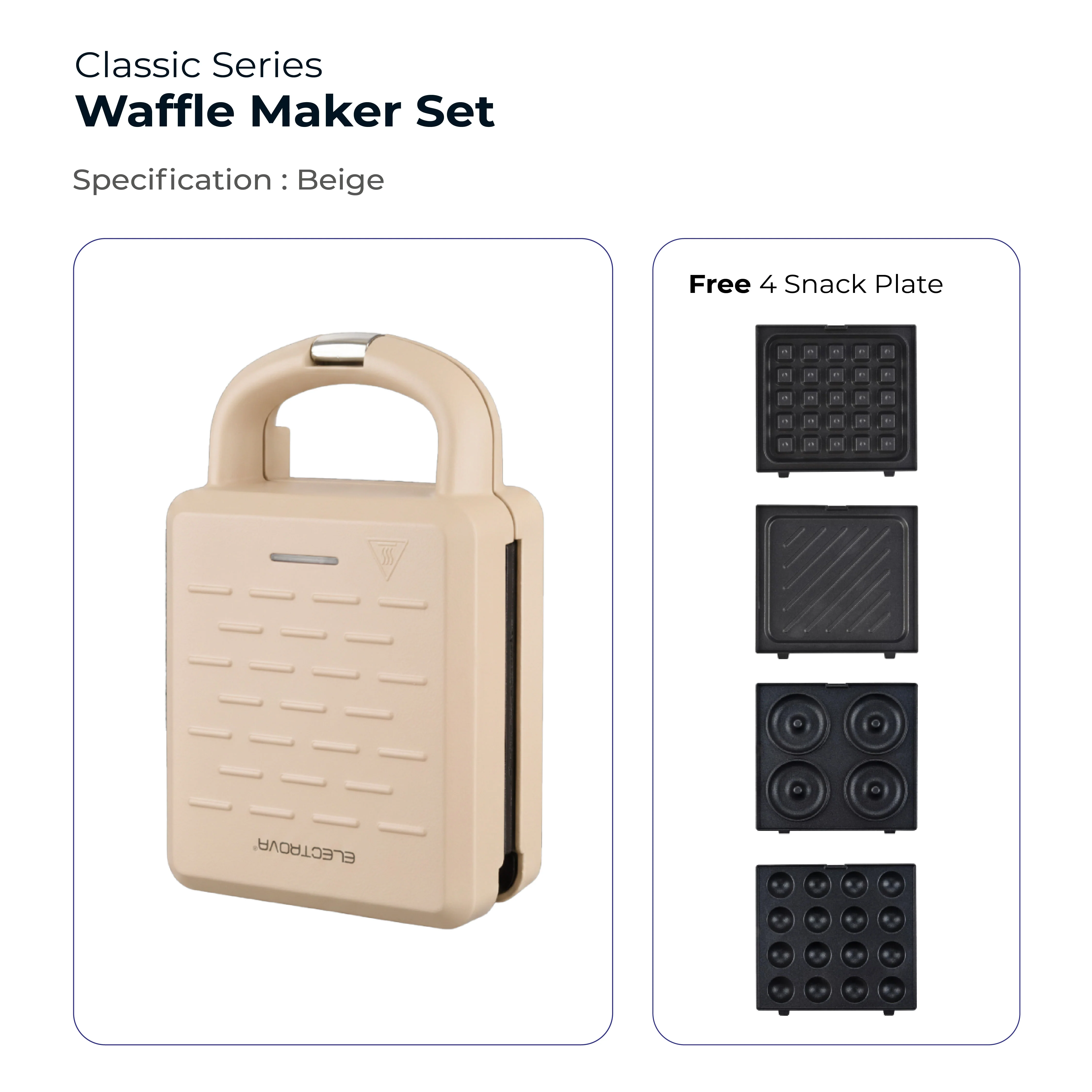 Electrova Classic Series 4 in 1 Sandwich and Waffle Maker - Image 14