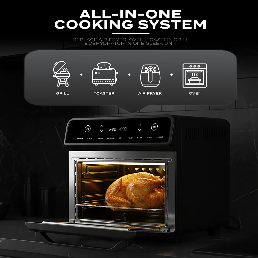 Electrova Ecowell Series Deluxe XXLarge Air Fryer Oven (24L) - Image 3