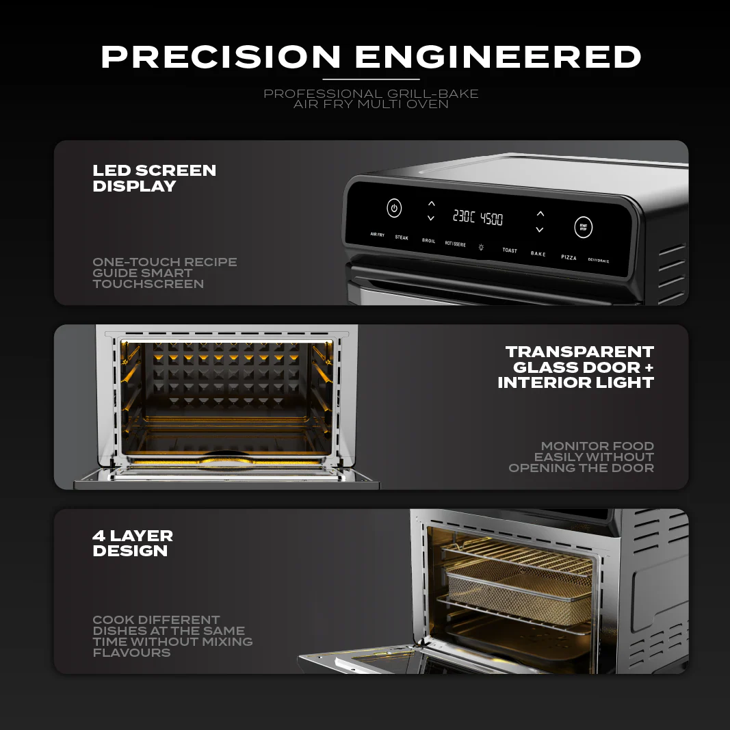 Electrova Ecowell Series Deluxe XXLarge Air Fryer Oven (24L) - Image 8