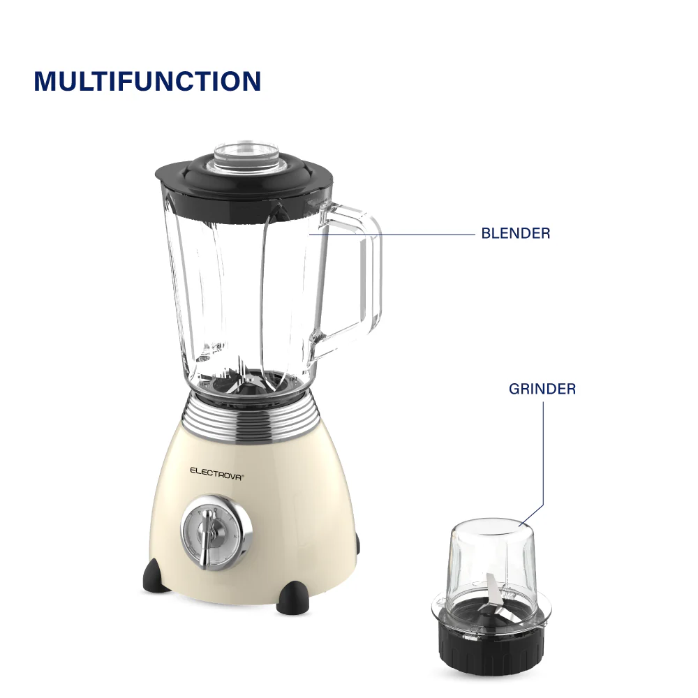 Electrova Classic 50's Series 2 in 1 Glass Jar Blender & Grinder - Image 5