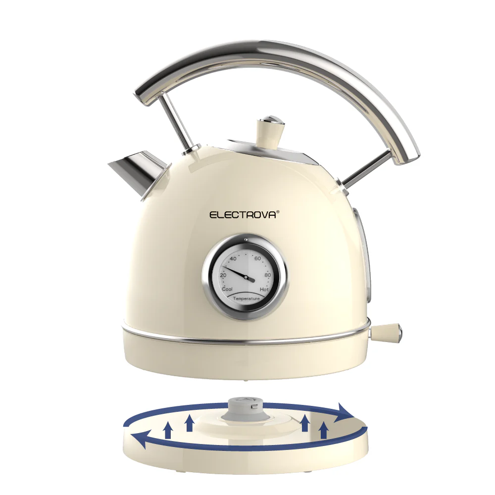 Electrova Classic 50's Series Stainless Steel Electric Kettle (1.8L) - Image 4