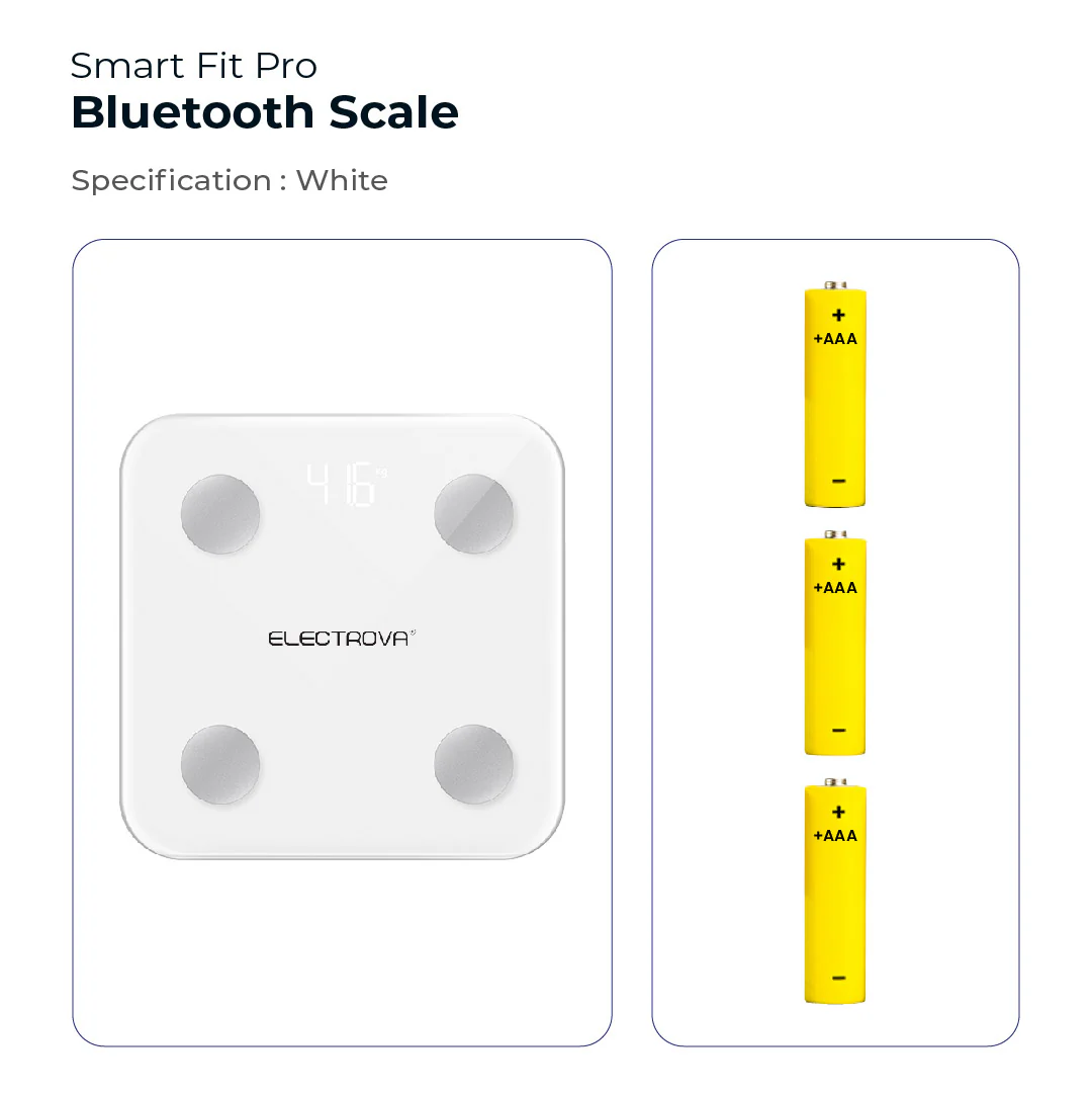Electrova Smart Fit Pro Bluetooth Weighing Scale - Image 11