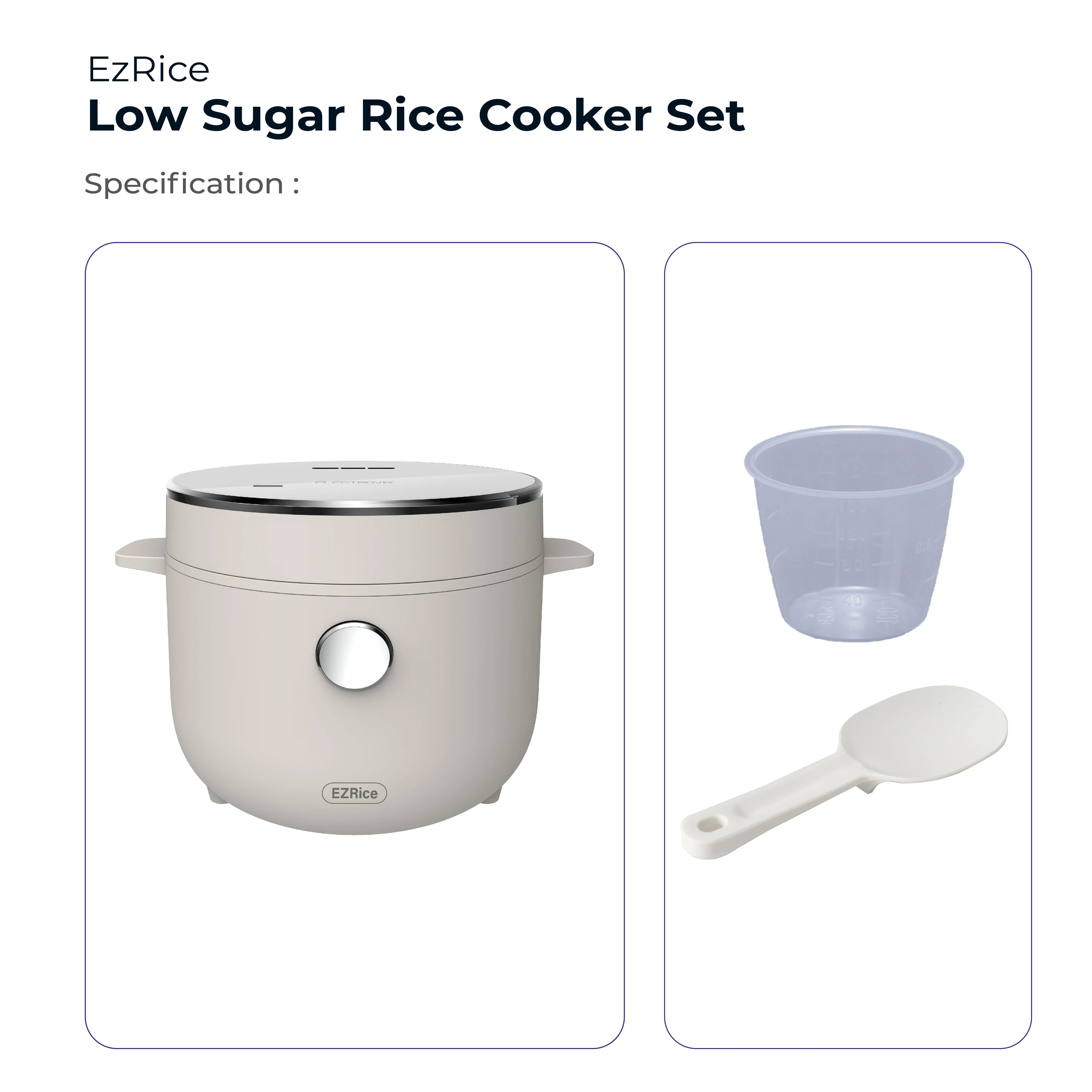 Electrova Wave Sensor Digital Low Sugar Rice Cooker EzRice Pro - Image 14