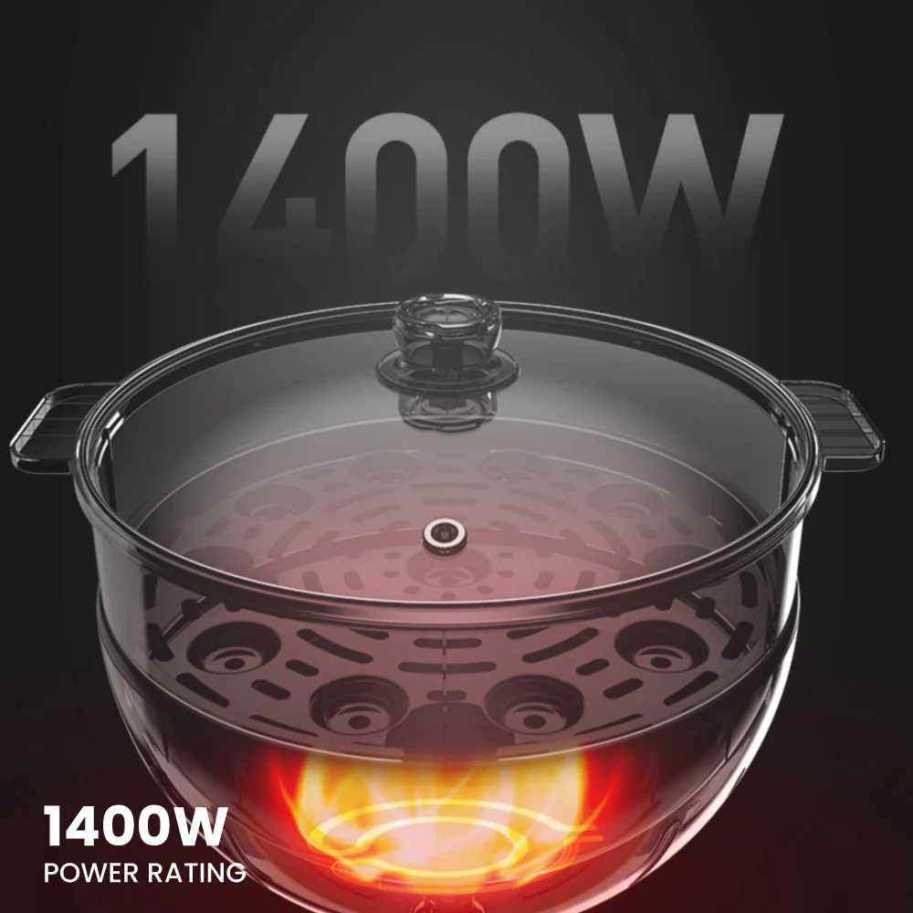 Electrova iCook Series 2 in 1 Multi- Function Cooker Pot (4L) - Image 8