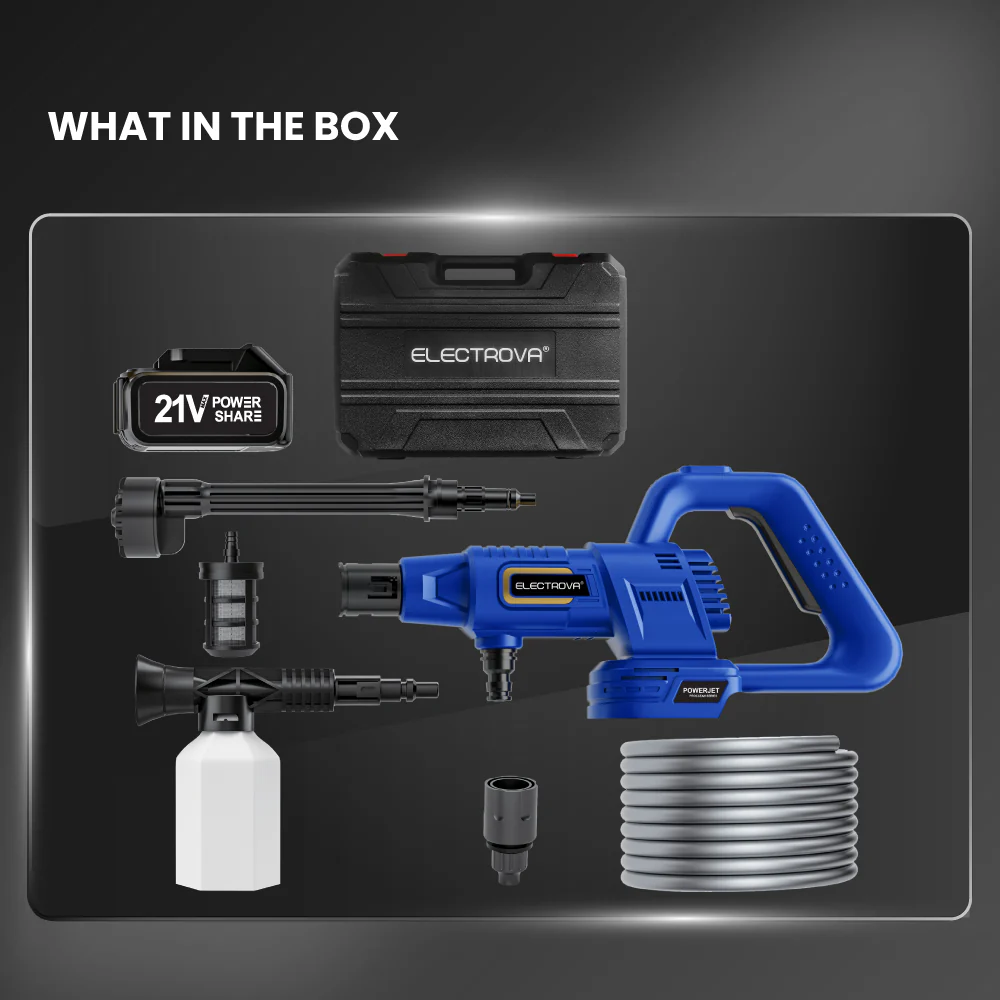 Electrova ProClean Series Cordless Power Jet Pressure Washer - Image 11