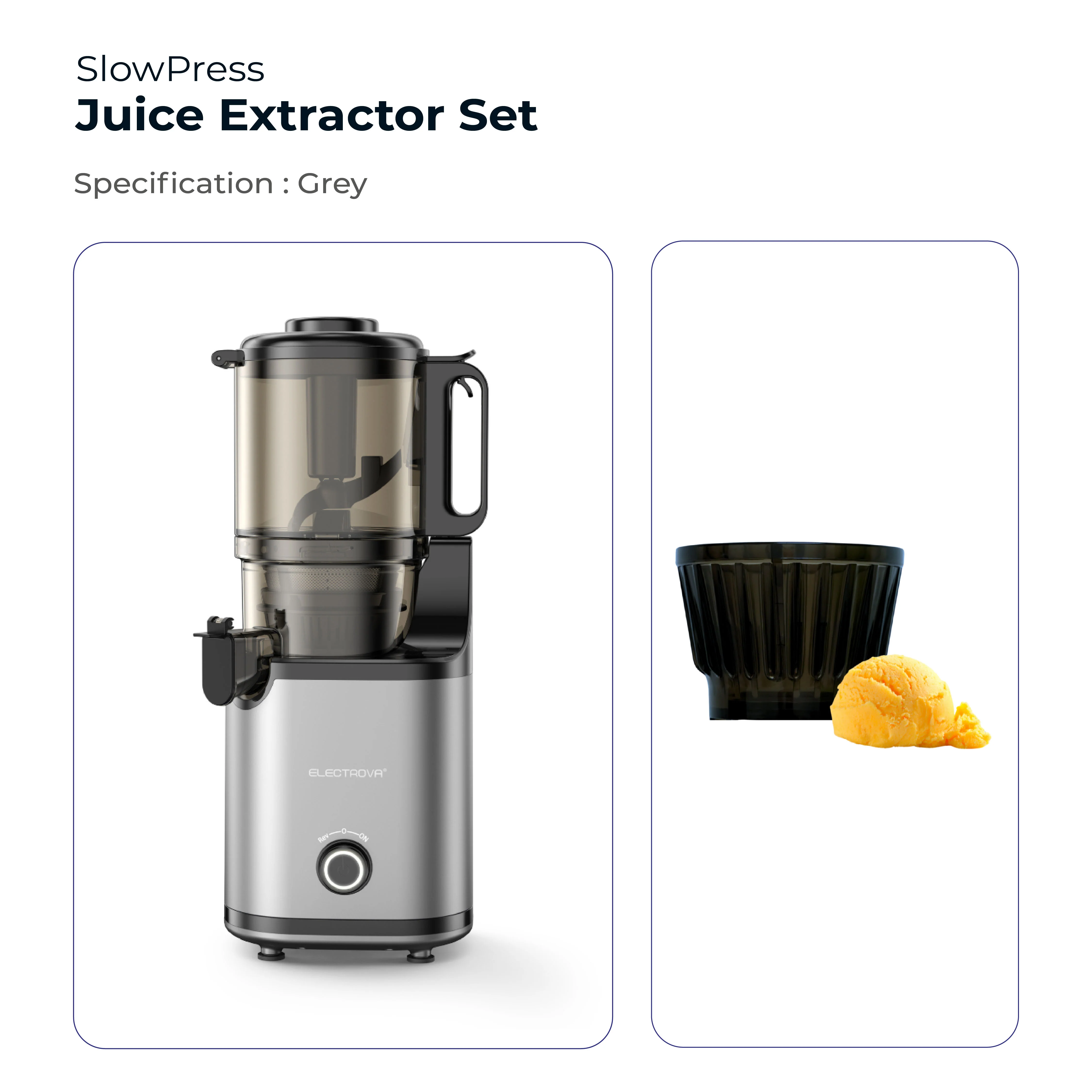 Electrova SlowPress Juice Extractor with Wide Chute - Image 10