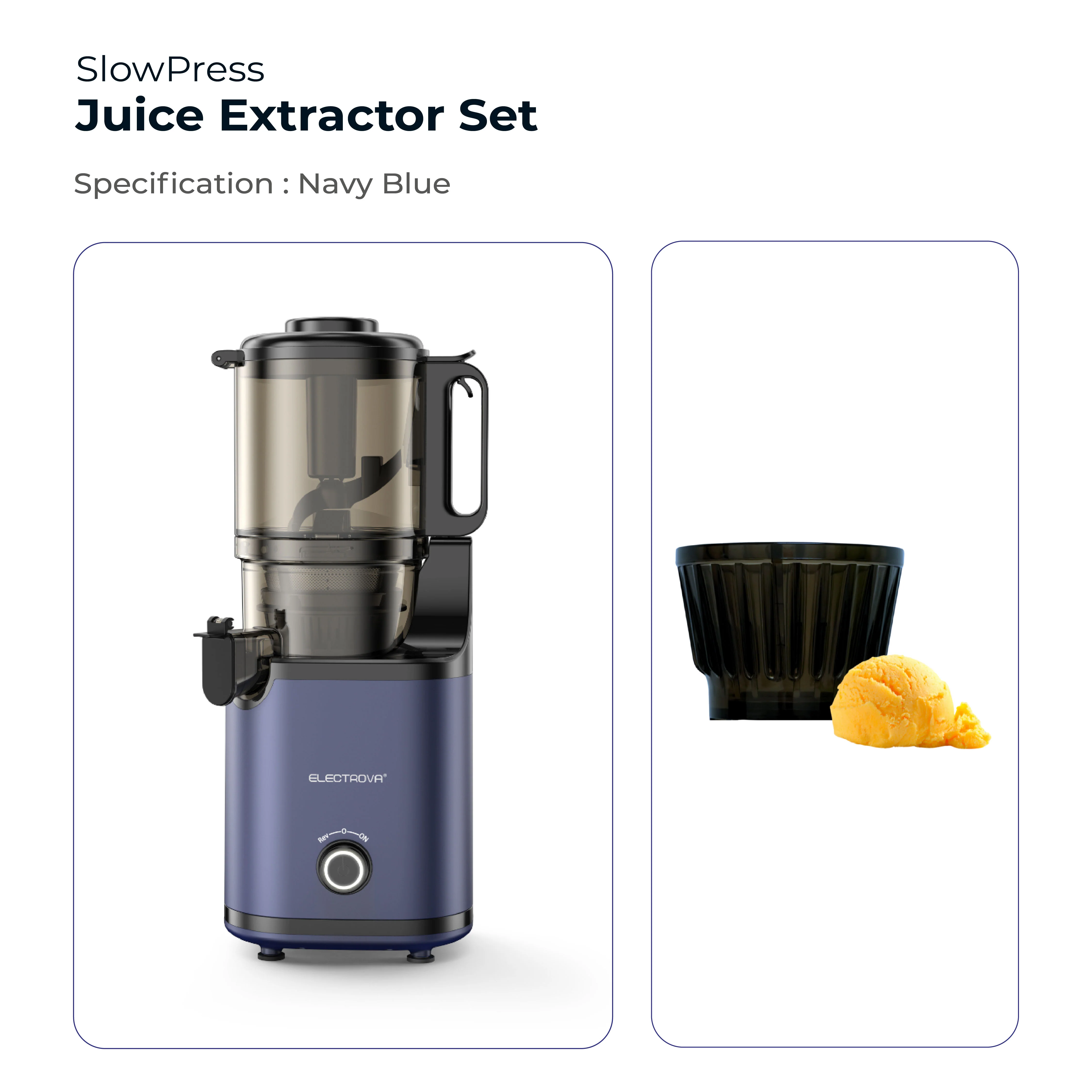 Electrova SlowPress Juice Extractor with Wide Chute - Image 11