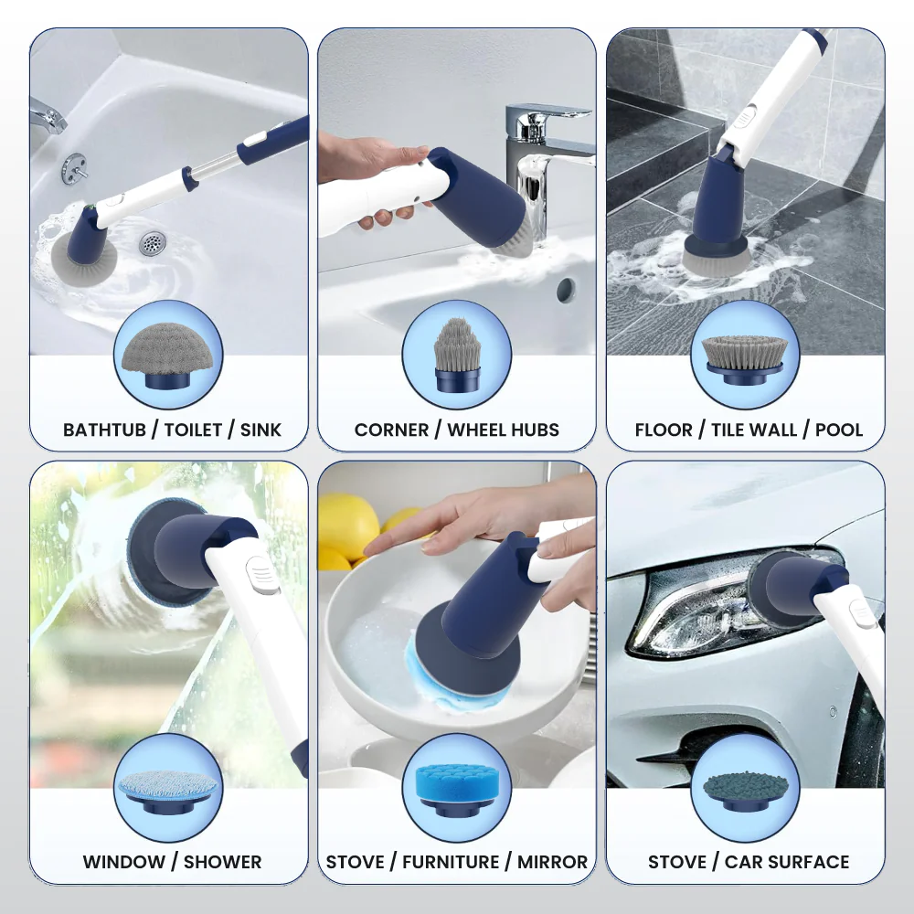 Electrova Vaclife Series Cordless Electric Spin Scrubber with Turbo - iSpin - Image 10