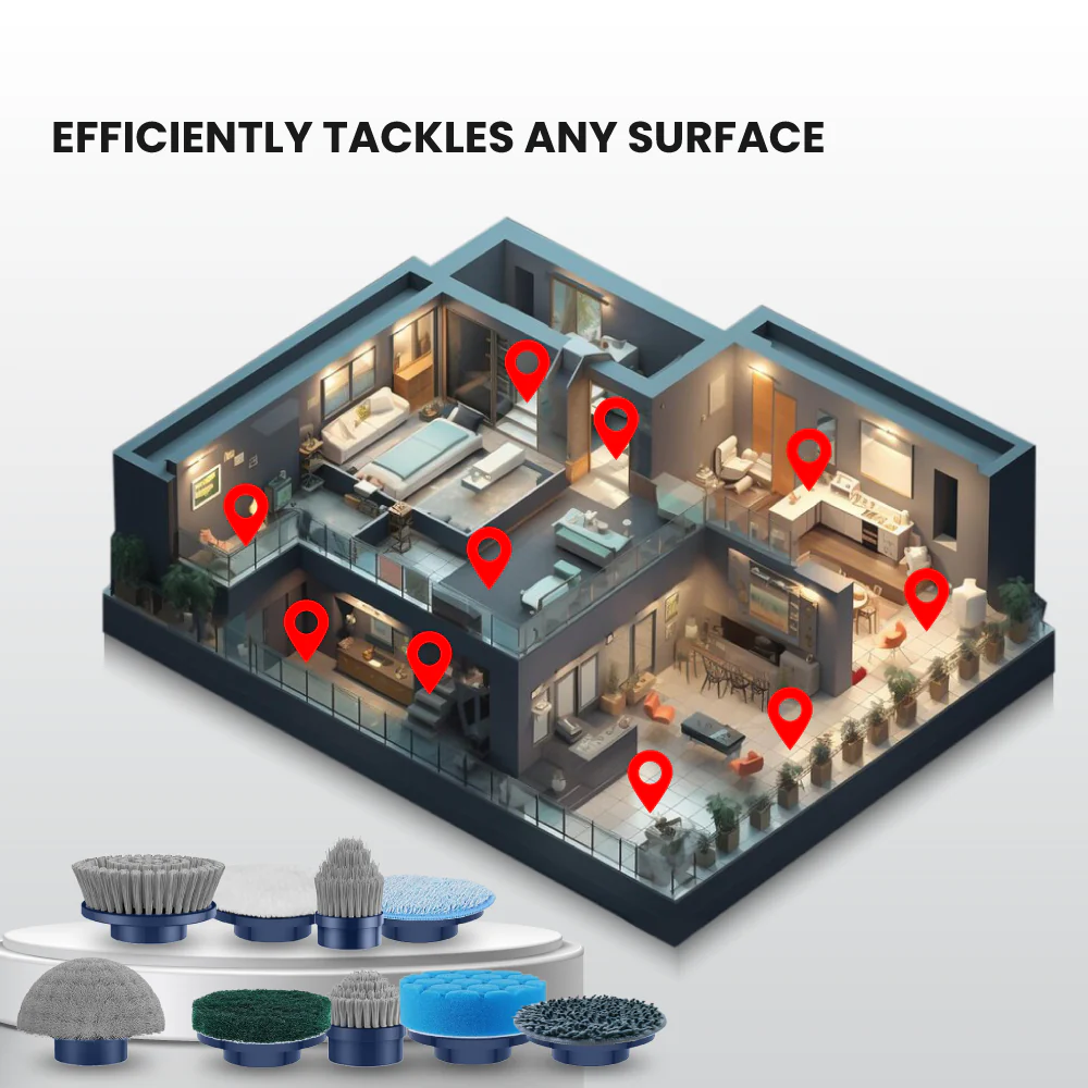 Electrova Vaclife Series Cordless Electric Spin Scrubber with Turbo - iSpin - Image 6