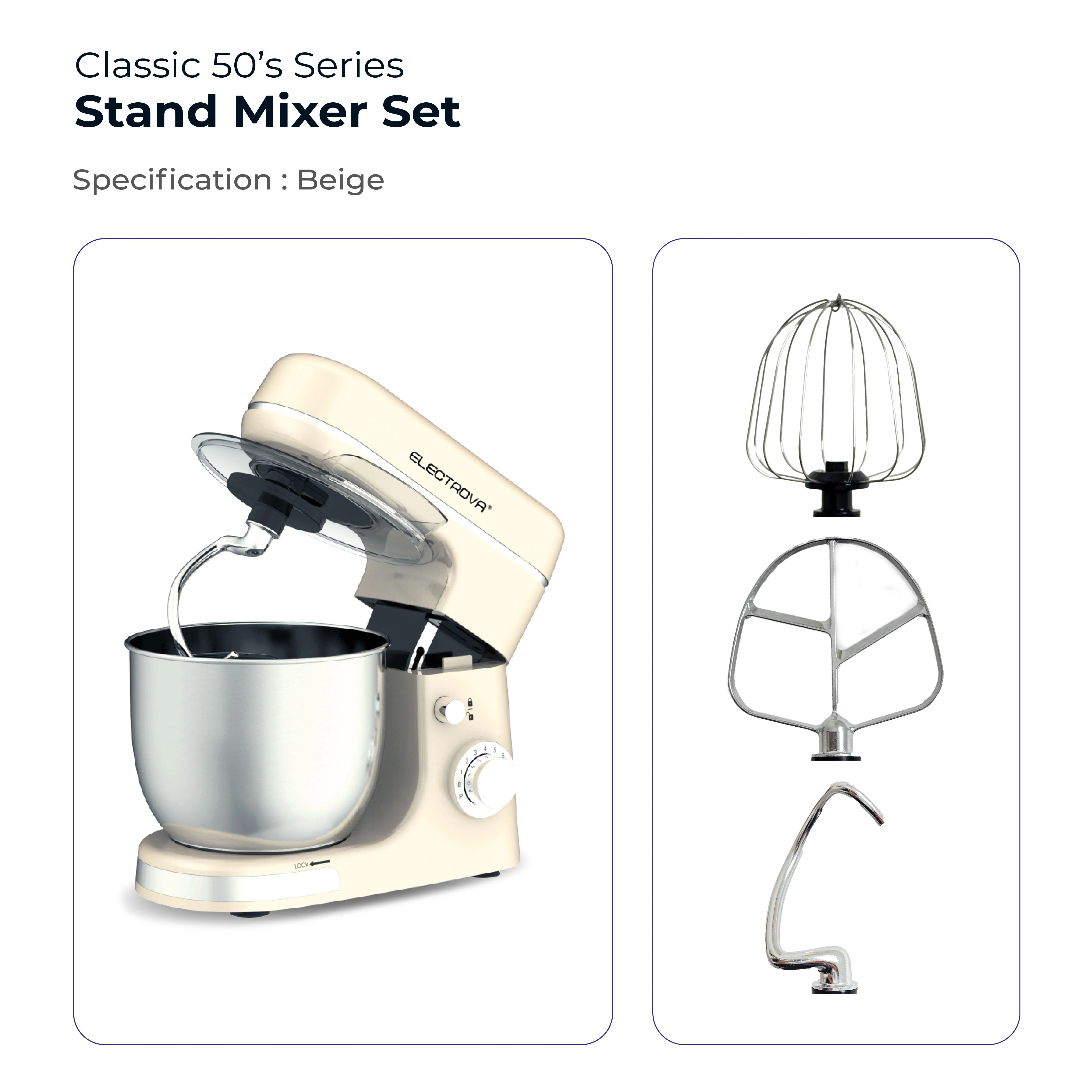 Electrova Baker Series Premium Stand Mixer (8 Speeds + Pulse) ET-SM02 - Image 10