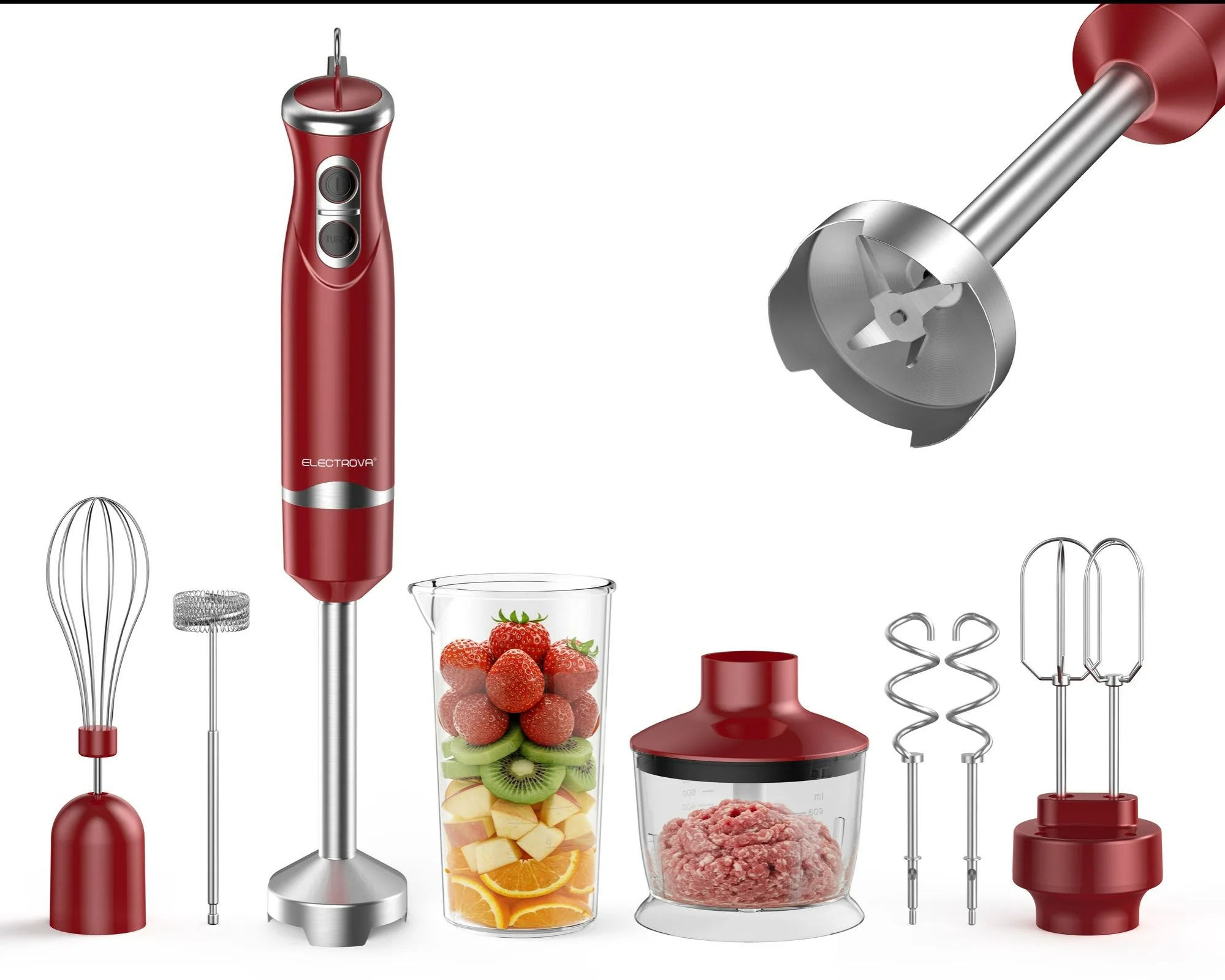 Electrova ProBlend Series 6 in 1 Multifunction Hand Blender Mixer Set (Food Processor) - Image 11