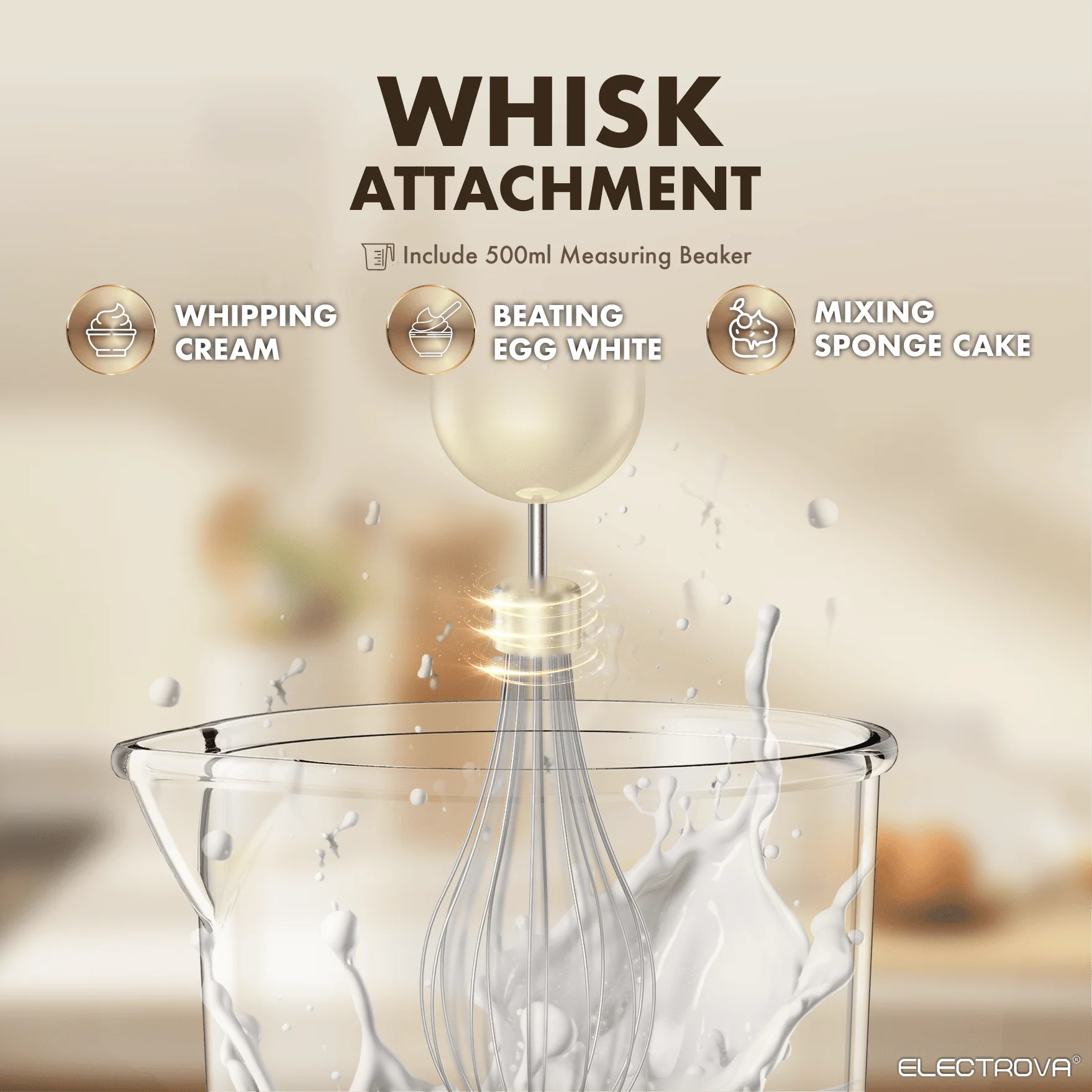 Electrova ProBlend Series 6 in 1 Multifunction Hand Blender Mixer Set (Food Processor) - Image 4