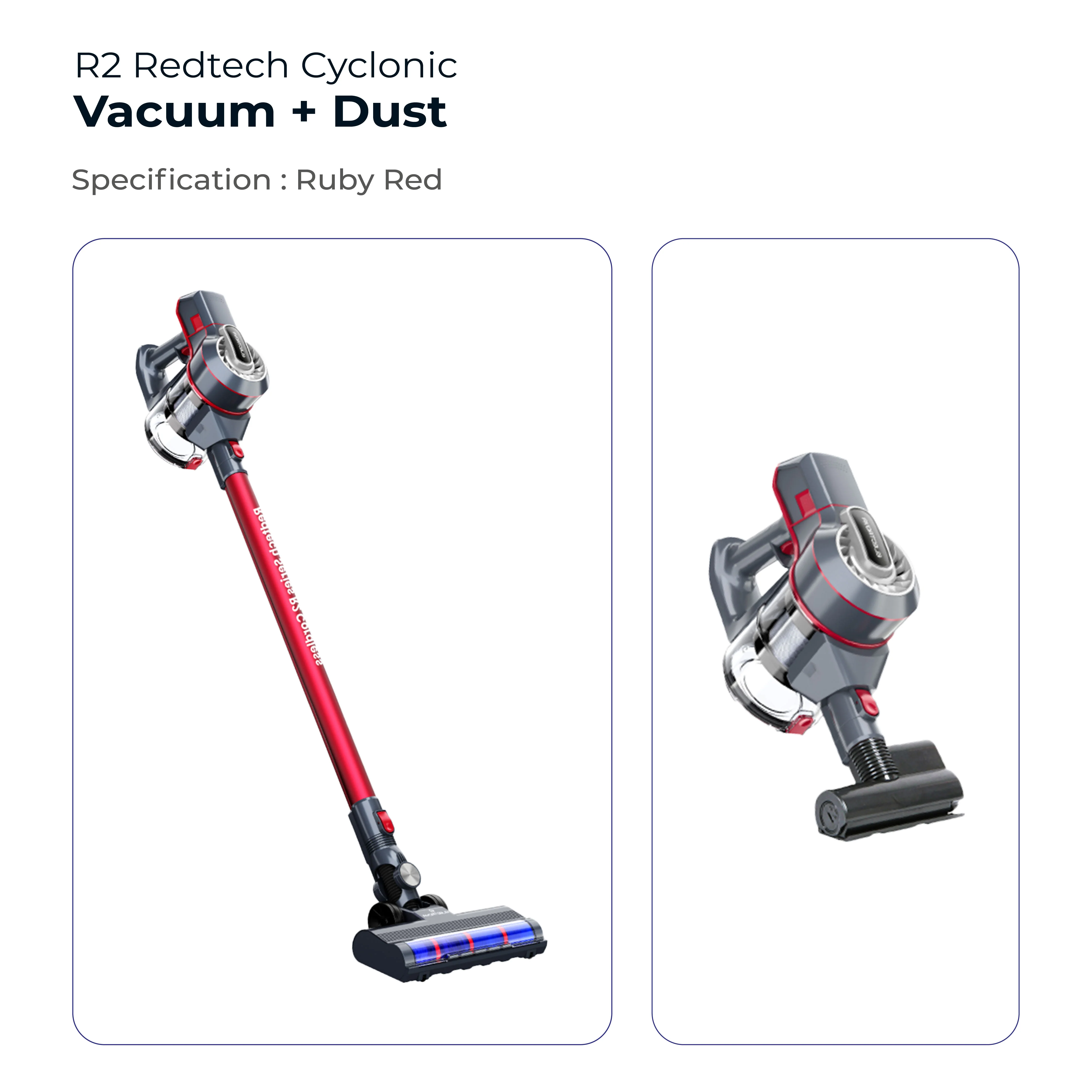 Electrova Redtech Cyclonic R2 Cordless Vacuum Cleaner - Image 12