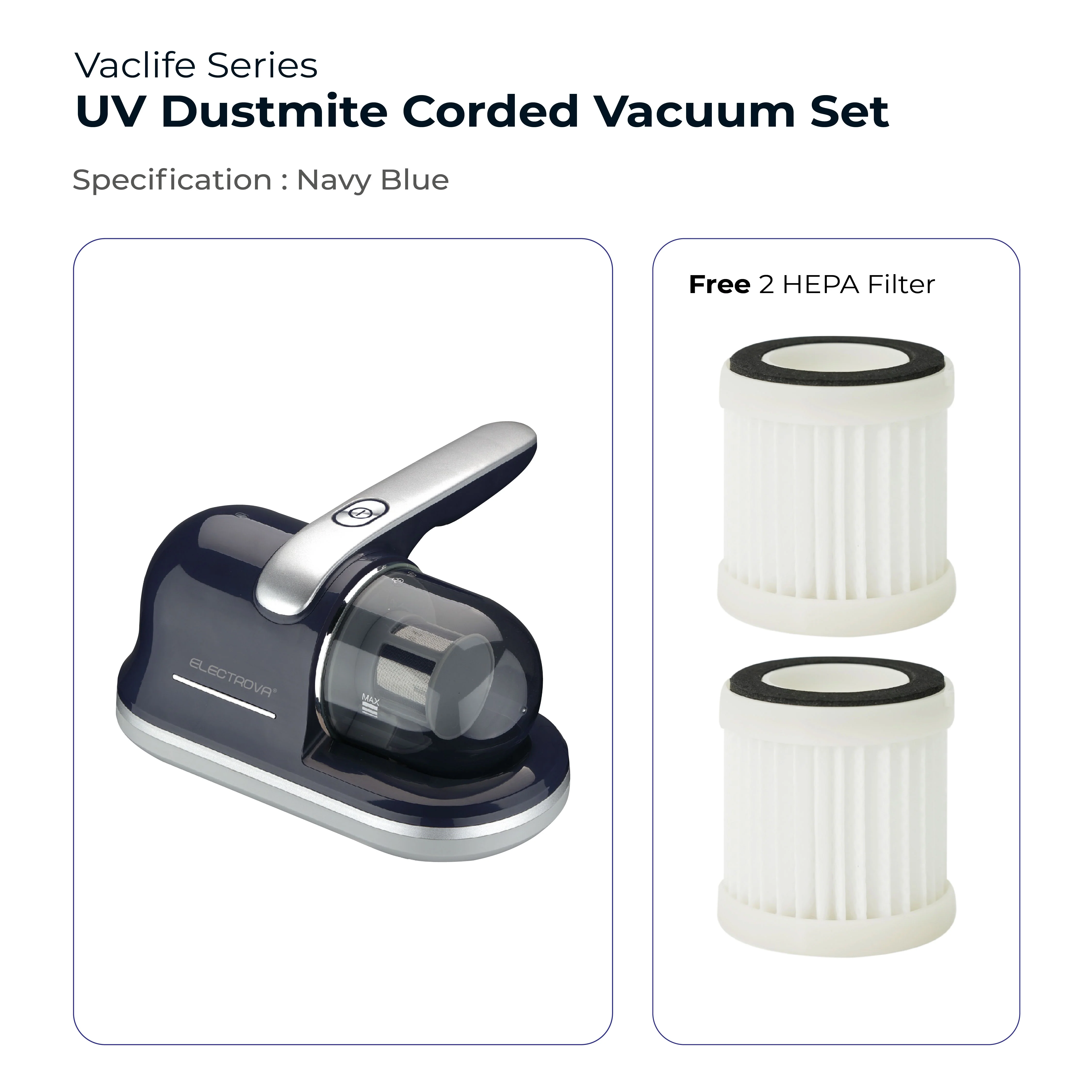 Electrova VacLife Series Anti Dust Mite UV Corded Vacuum Cleaner - Image 6