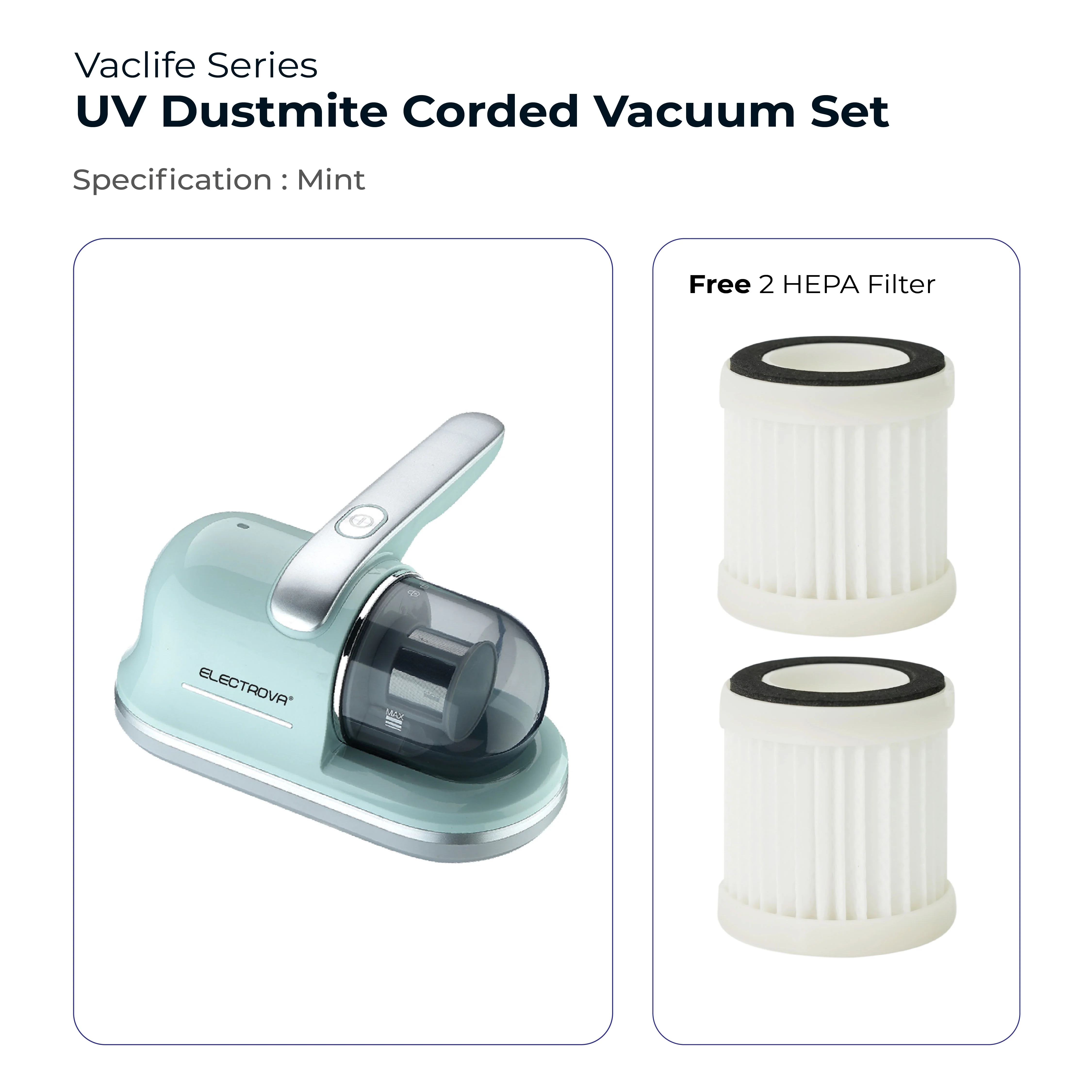 Electrova VacLife Series Anti Dust Mite UV Corded Vacuum Cleaner - Image 7